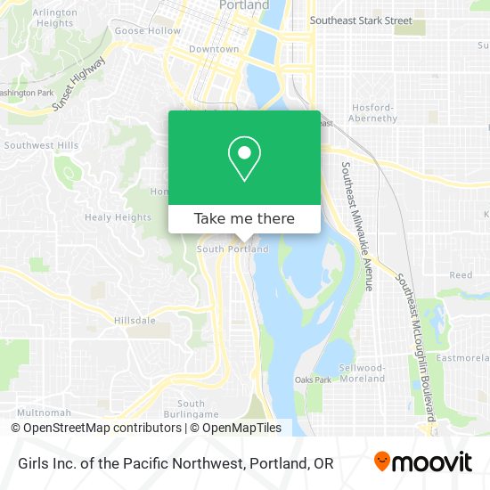 Mapa de Girls Inc. of the Pacific Northwest