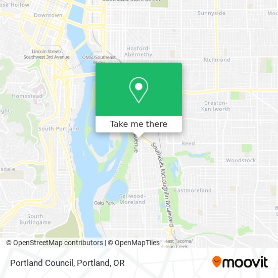 Portland Council map