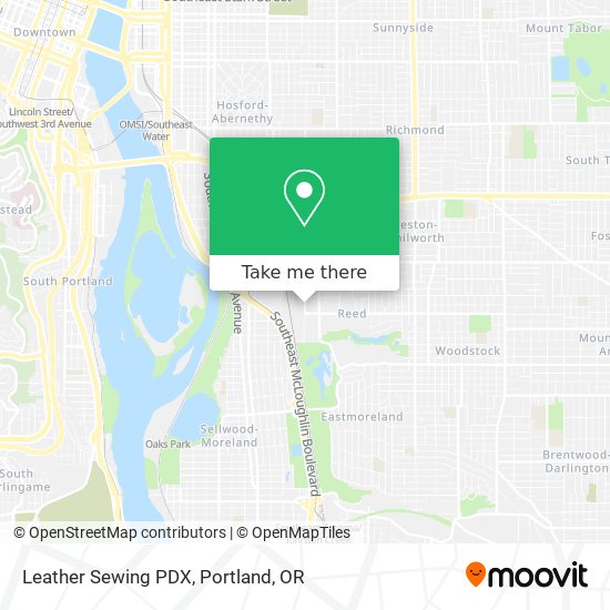 Mapa de Leather Sewing PDX