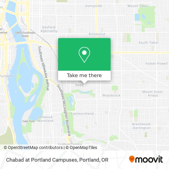 Mapa de Chabad at Portland Campuses