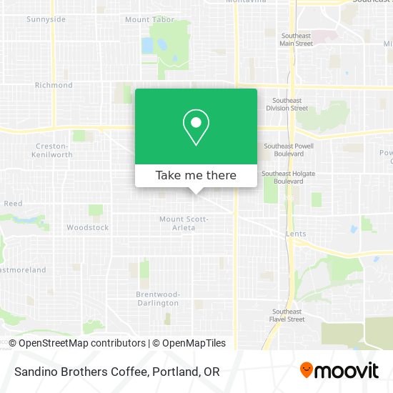 Sandino Brothers Coffee map