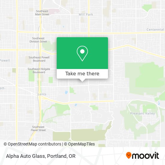 Mapa de Alpha Auto Glass