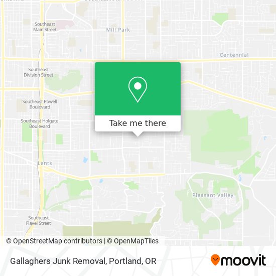 Gallaghers Junk Removal map