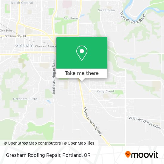 Gresham Roofing Repair map