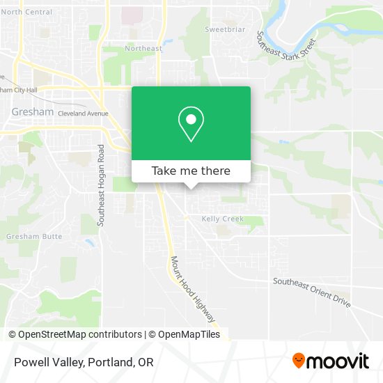 Mapa de Powell Valley