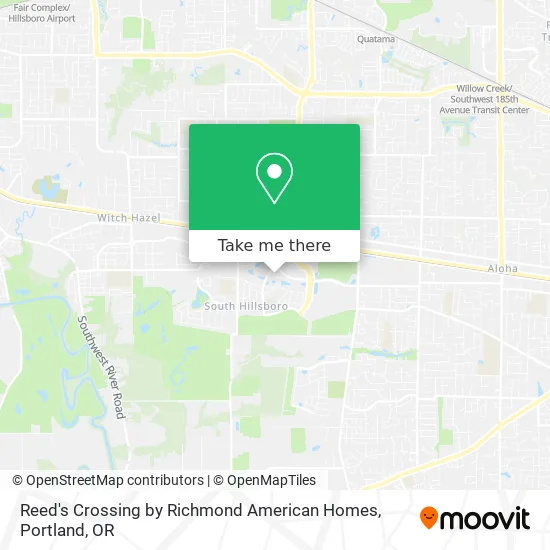 Reed's Crossing by Richmond American Homes map