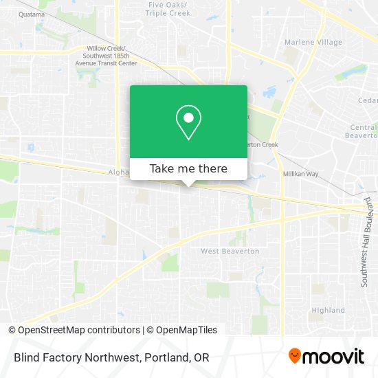 Mapa de Blind Factory Northwest