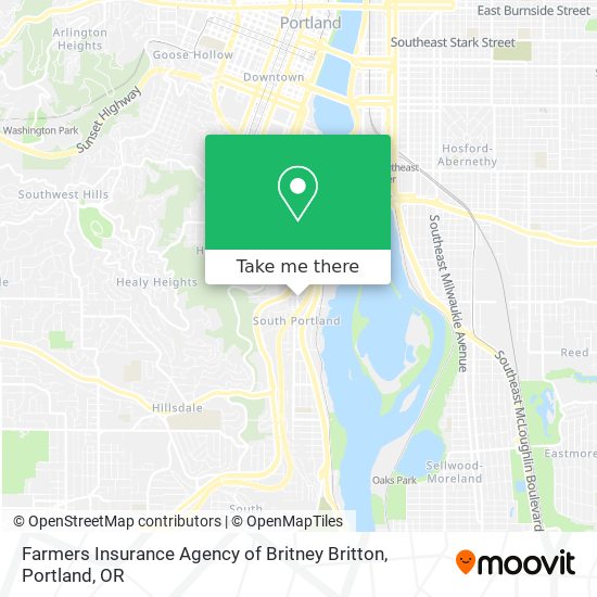 Farmers Insurance Agency of Britney Britton map