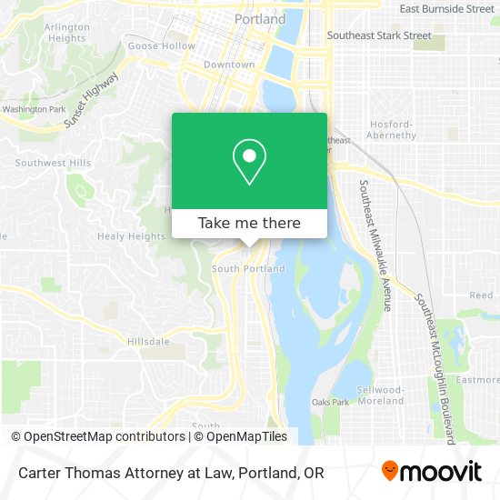 Carter Thomas Attorney at Law map