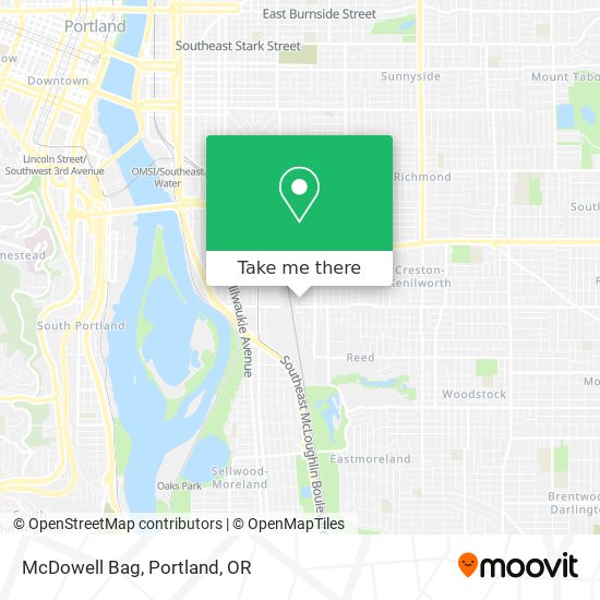 McDowell Bag map