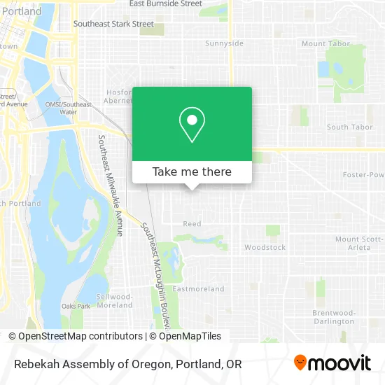 Rebekah Assembly of Oregon map