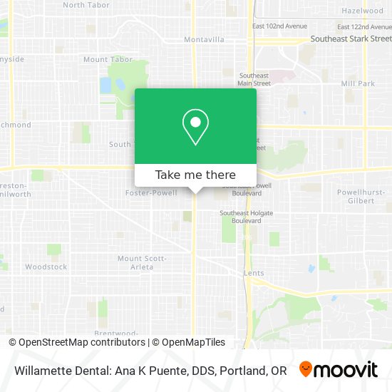 Willamette Dental: Ana K Puente, DDS map