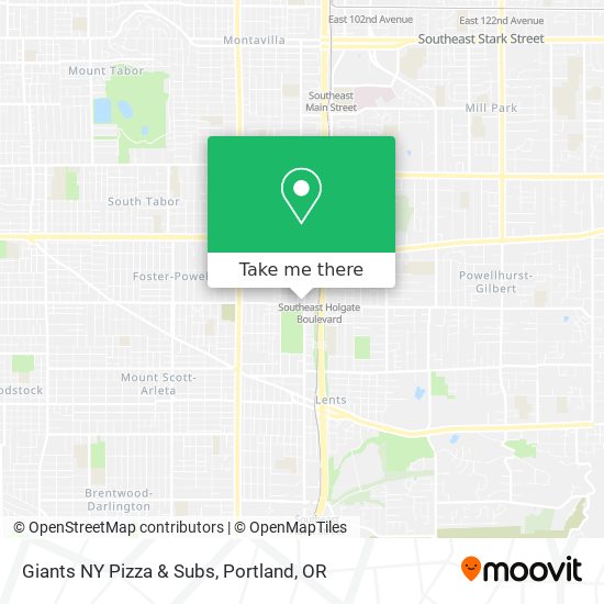Mapa de Giants NY Pizza & Subs