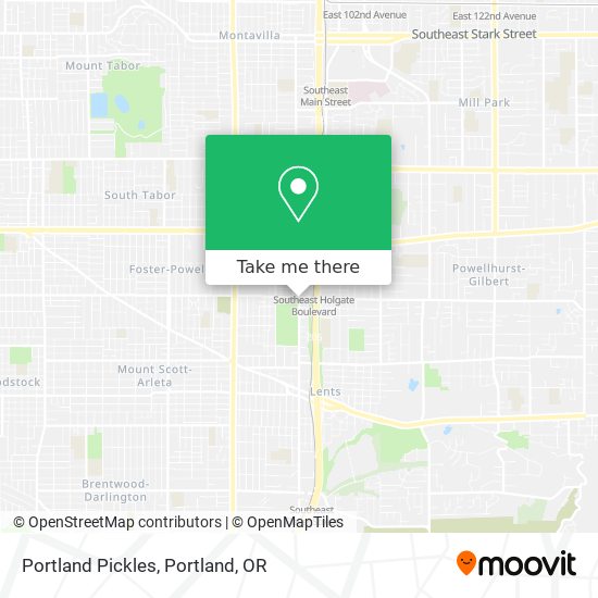 Mapa de Portland Pickles