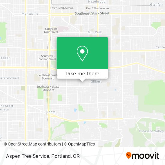 Mapa de Aspen Tree Service