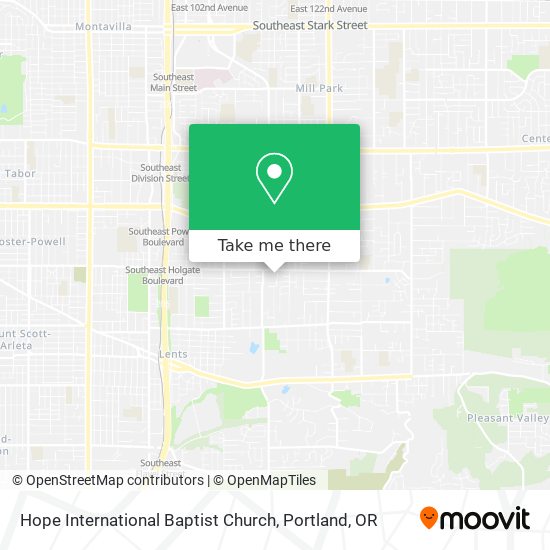 Mapa de Hope International Baptist Church