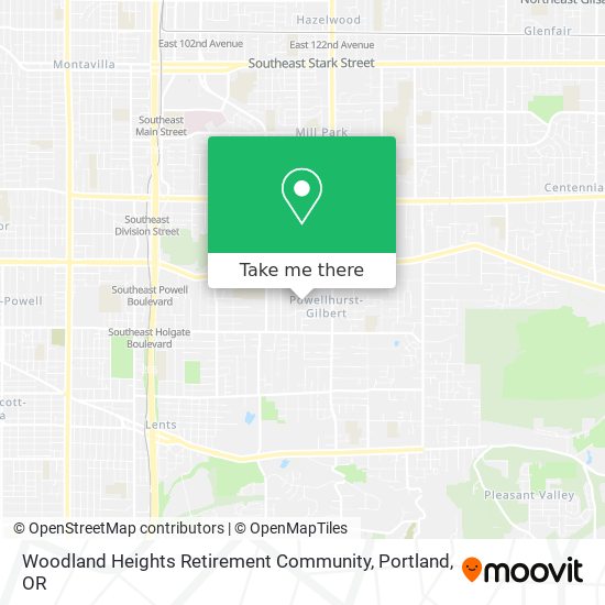 Mapa de Woodland Heights Retirement Community