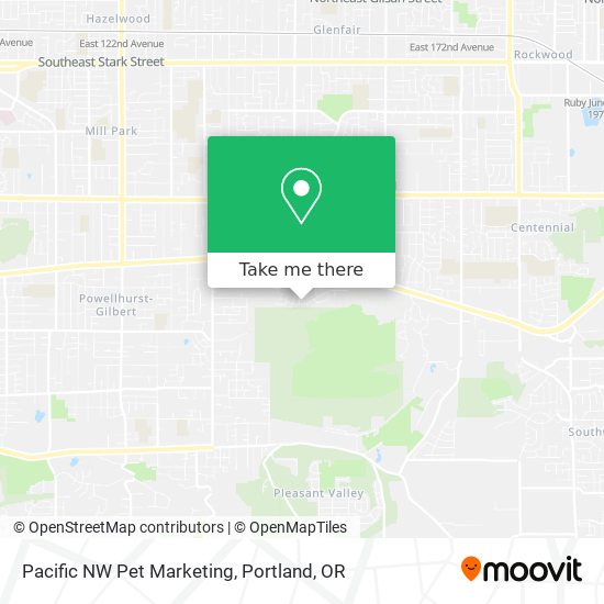 Pacific NW Pet Marketing map