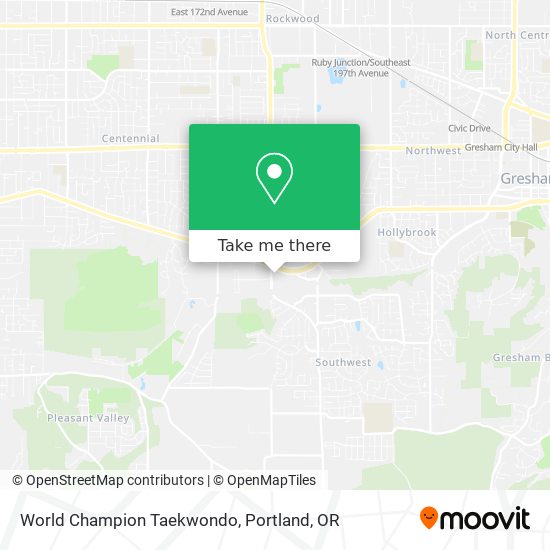 World Champion Taekwondo map