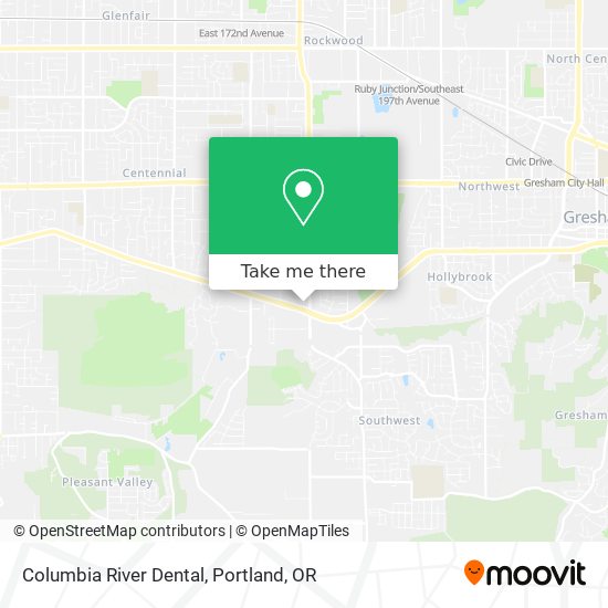 Columbia River Dental map