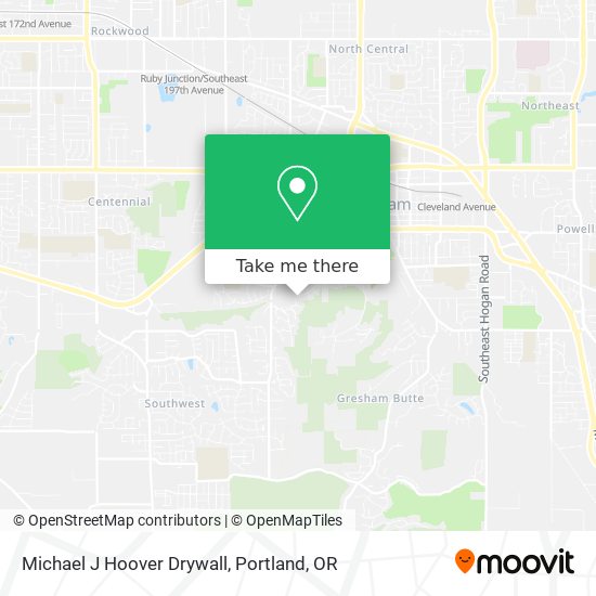 Mapa de Michael J Hoover Drywall
