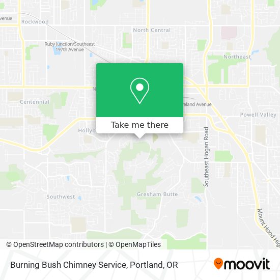 Mapa de Burning Bush Chimney Service