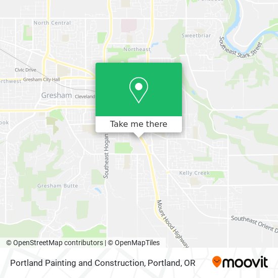 Mapa de Portland Painting and Construction
