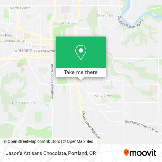 Jason's Artisans Chocolate map