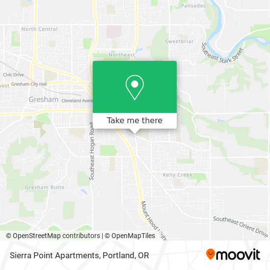 Mapa de Sierra Point Apartments