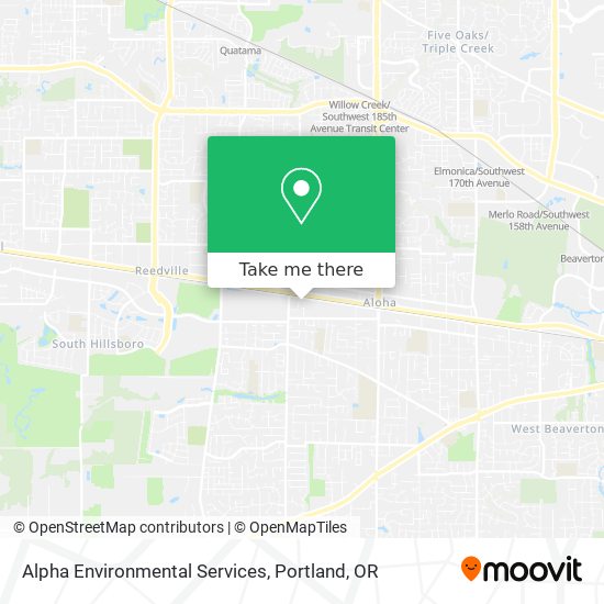 Alpha Environmental Services map