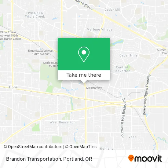 Brandon Transportation map