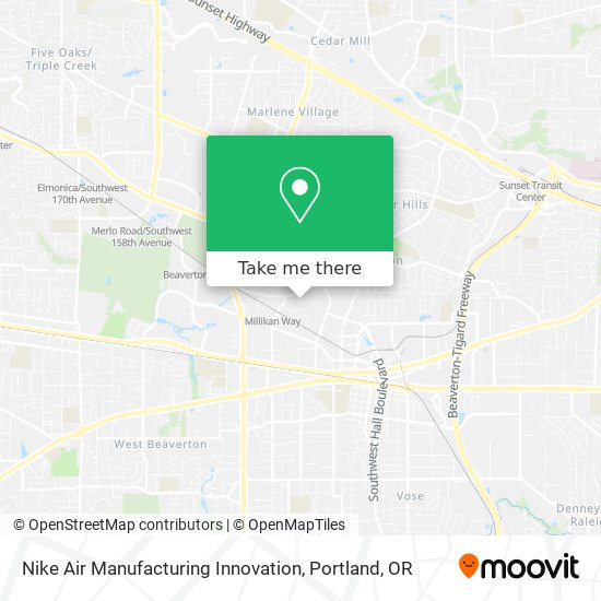 Nike Air Manufacturing Innovation map