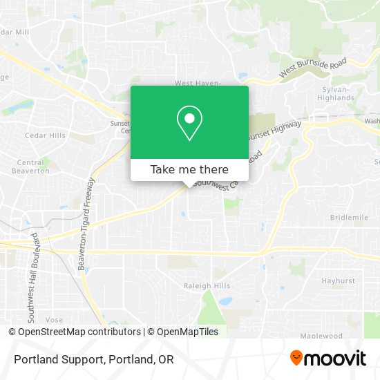 Mapa de Portland Support