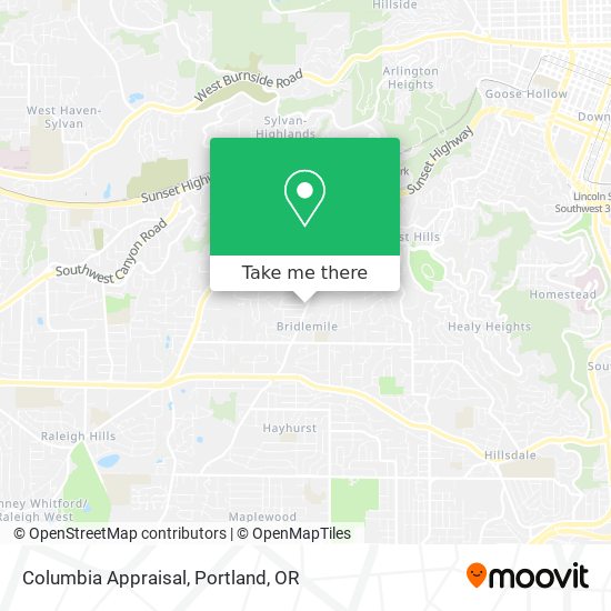 Mapa de Columbia Appraisal