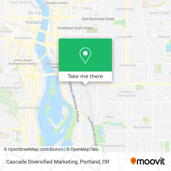 Mapa de Cascade Diversified Marketing