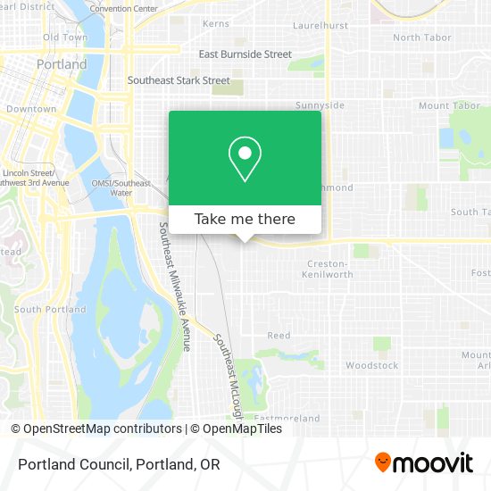 Mapa de Portland Council