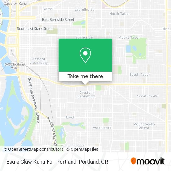 Mapa de Eagle Claw Kung Fu - Portland