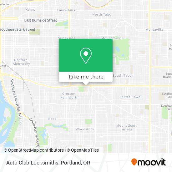 Auto Club Locksmiths map