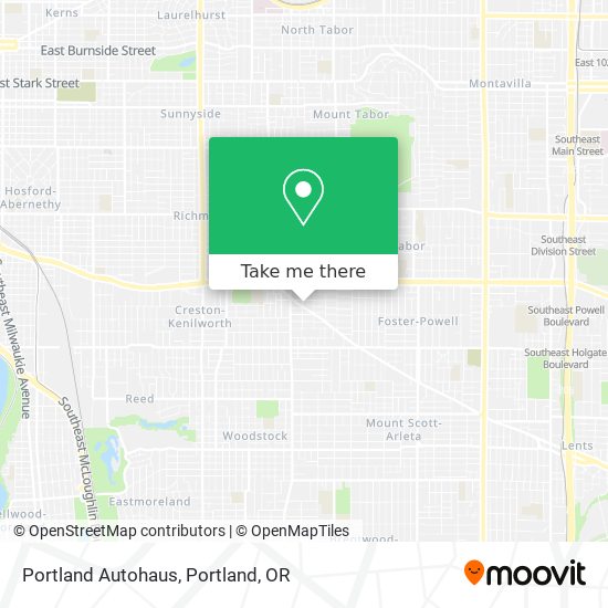 Portland Autohaus map