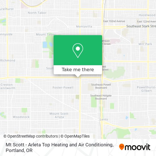 Mapa de Mt Scott - Arleta Top Heating and Air Conditioning