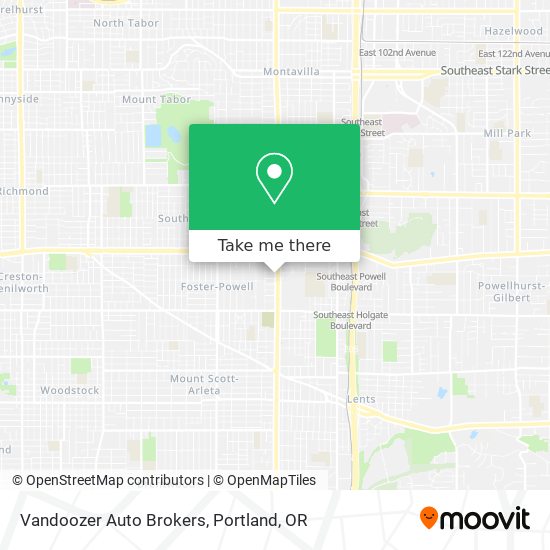 Vandoozer Auto Brokers map