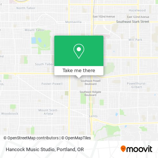Mapa de Hancock Music Studio