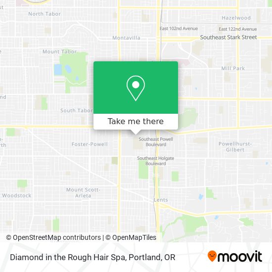 Diamond in the Rough Hair Spa map