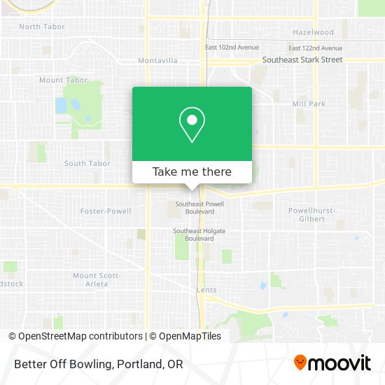 Better Off Bowling map