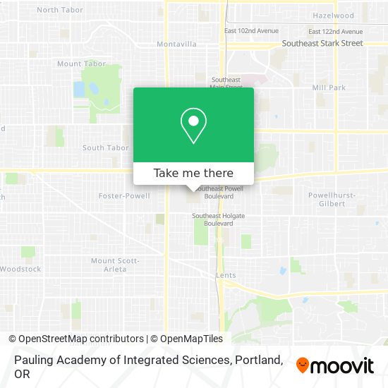 Pauling Academy of Integrated Sciences map