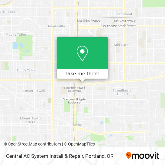 Mapa de Central AC System Install & Repair