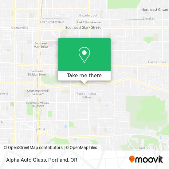 Alpha Auto Glass map