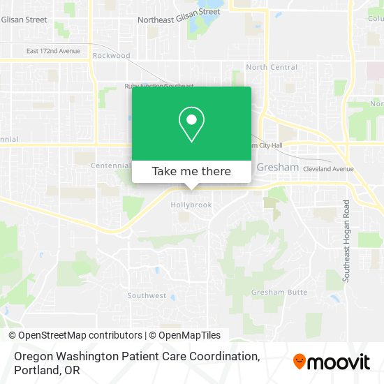 Oregon Washington Patient Care Coordination map