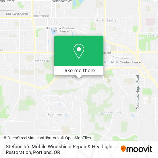 Mapa de Stefanello's Mobile Windshield Repair & Headlight Restoration