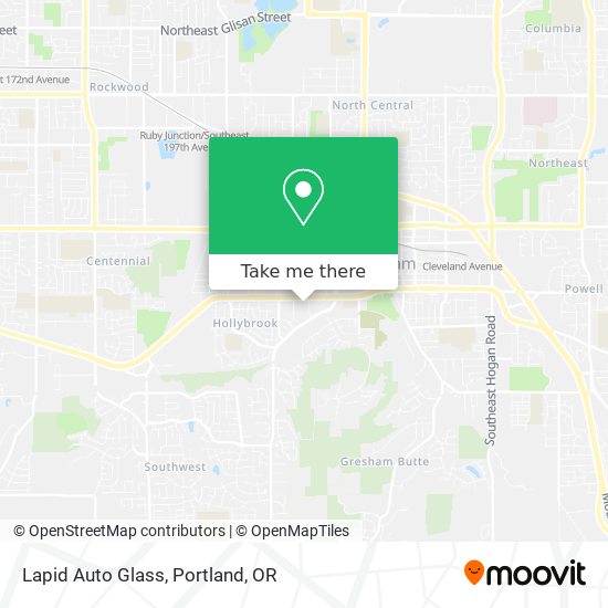 Mapa de Lapid Auto Glass
